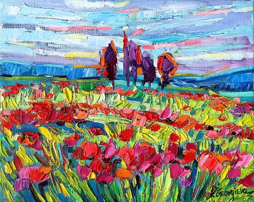 Little Tuscany landscape van Vanya Georgieva, Schilderij te koop op Singulart
