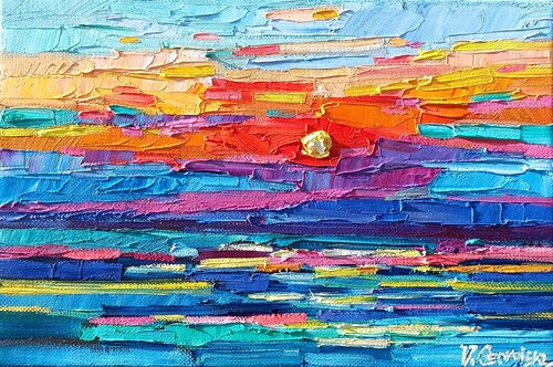 Sea in the night von Vanya Georgieva, Malerei kaufen auf Singulart