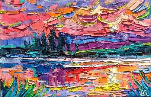 Warm sunset von Vanya Georgieva, Malerei kaufen auf Singulart