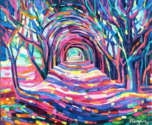 Pink way von Vanya Georgieva, Malerei kaufen auf Singulart