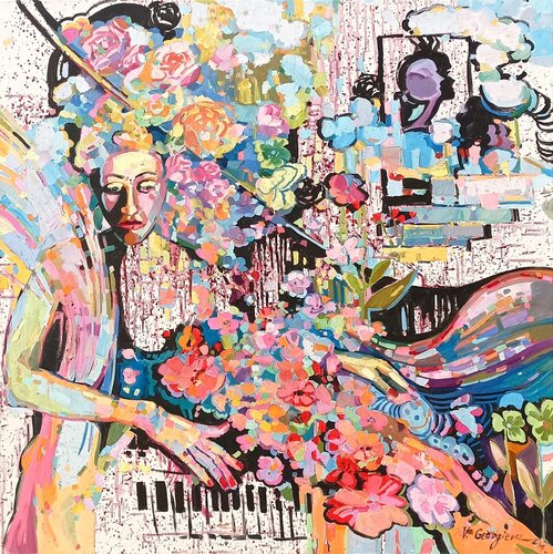 It's time For spring inside of me de Vanya Georgieva, Pintura a la venta en Singulart