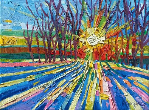 Winter Shadows di Vanya Georgieva, Pittura in vendita su Singulart