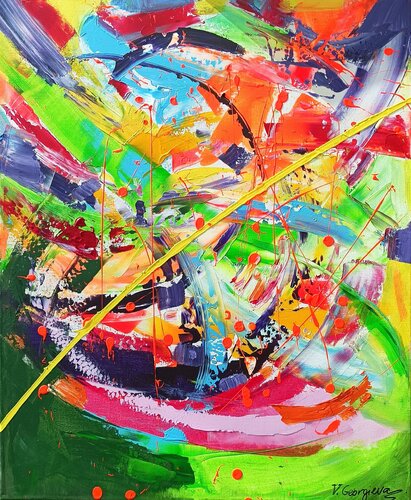 Distracted by Vanya Georgieva, 회화 for Sale on Singulart