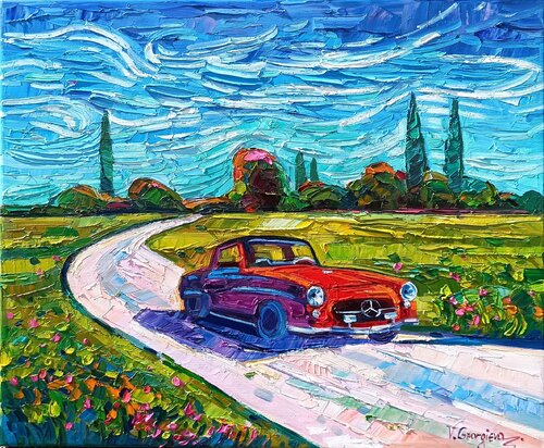 Mille miglia series / 3 par Vanya Georgieva, Peinture en vente sur Singulart