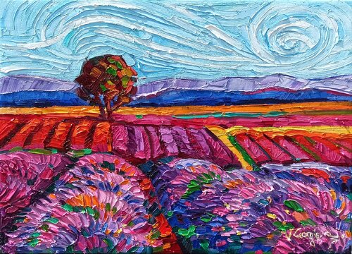 Lavender in the day par Vanya Georgieva, Peinture en vente sur Singulart