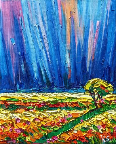 Rainy day di Vanya Georgieva, Pittura in vendita su Singulart