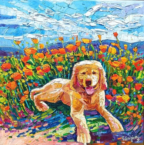 Orange soul par Vanya Georgieva, Peinture en vente sur Singulart