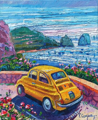Capri view di Vanya Georgieva, Pittura in vendita su Singulart