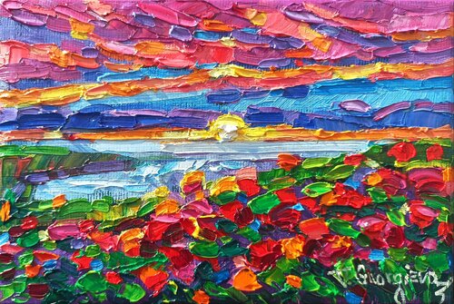 Little poppy field von Vanya Georgieva, Malerei kaufen auf Singulart