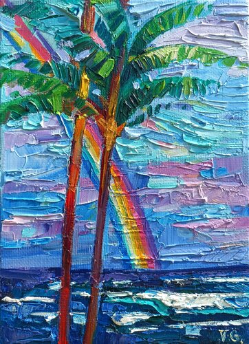 Rainbow in Hawaii von Vanya Georgieva, Malerei kaufen auf Singulart