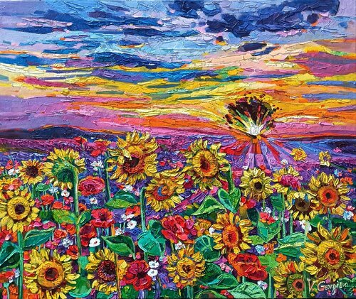 Sun Lovers par Vanya Georgieva, Peinture en vente sur Singulart
