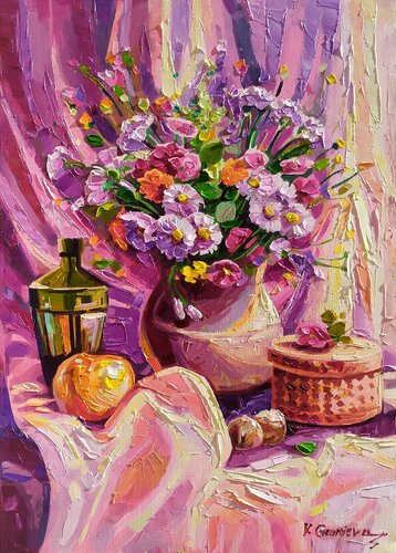 Flowered still Life von Vanya Georgieva, Malerei kaufen auf Singulart