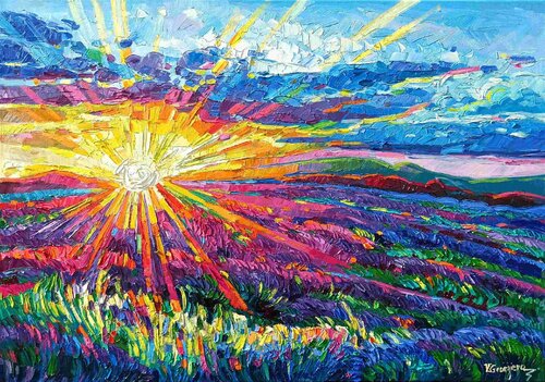 Sunset Song par Vanya Georgieva, Peinture en vente sur Singulart