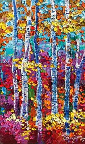 Fall scenery di Vanya Georgieva, Pittura in vendita su Singulart