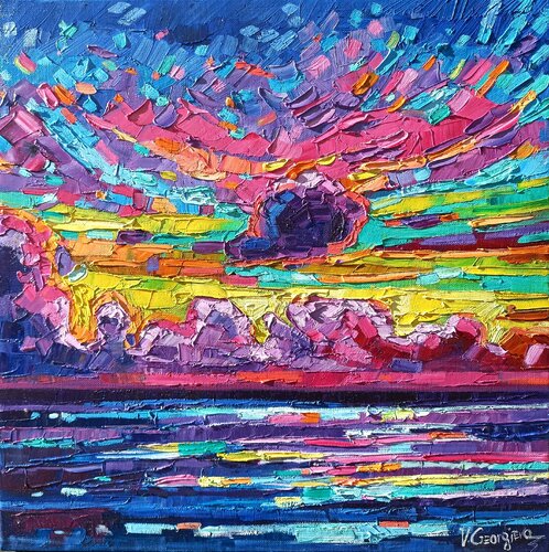 The Clouds on the Horizon di Vanya Georgieva, Pittura in vendita su Singulart