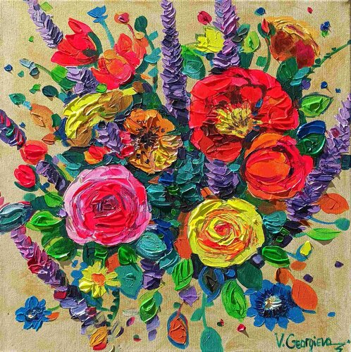 Gold and flowers Vanya Georgieva