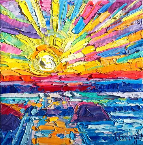 Art  box - The sea von Vanya Georgieva, Malerei kaufen auf Singulart