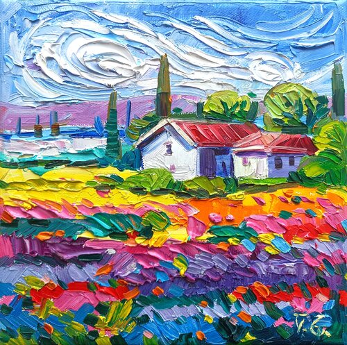 Little Tuscany landscape van Vanya Georgieva, Schilderij te koop op Singulart