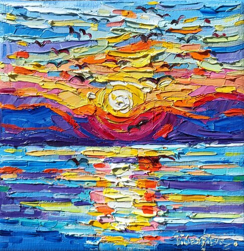 Fly on the sea par Vanya Georgieva, Peinture en vente sur Singulart