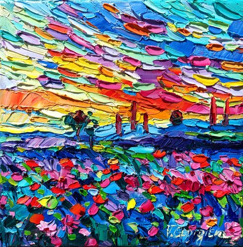 Sunset rainbow par Vanya Georgieva, Peinture en vente sur Singulart