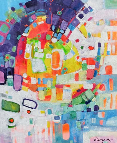Abstract 2 - Lego by Vanya Georgieva, 회화 for Sale on Singulart