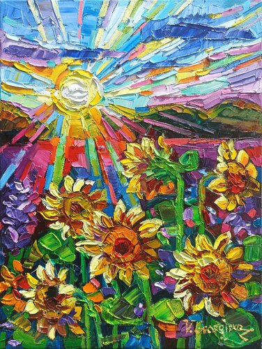 Sunny fields 5 von Vanya Georgieva, Malerei kaufen auf Singulart