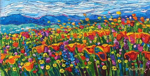 Californian poppies von Vanya Georgieva, Malerei kaufen auf Singulart