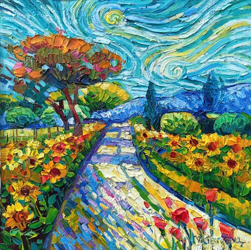 The patch of Gogh par Vanya Georgieva, Peinture en vente sur Singulart