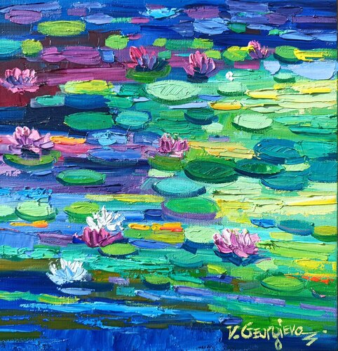 Lilies by Vanya Georgieva, Painting for Sale on Singulart