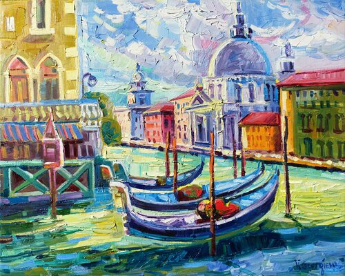 Beautiful light in Venice di Vanya Georgieva, Pittura in vendita su Singulart