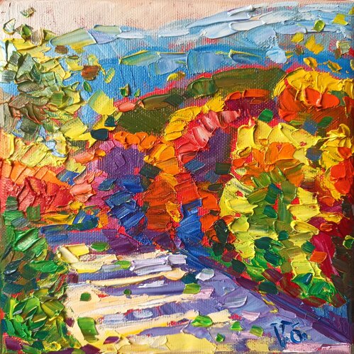 Fall scenery di Vanya Georgieva, Pittura in vendita su Singulart