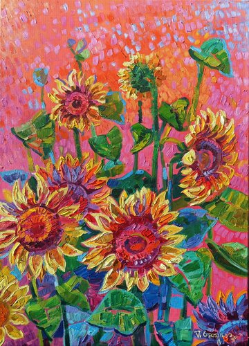Shining Sunflowers von Vanya Georgieva, Malerei kaufen auf Singulart