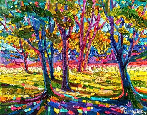 Trees and Shadows 5 von Vanya Georgieva, Malerei kaufen auf Singulart