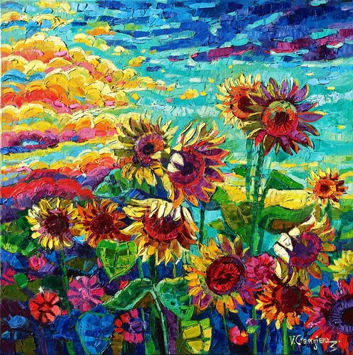 Sun lovers 3 di Vanya Georgieva, Pittura in vendita su Singulart