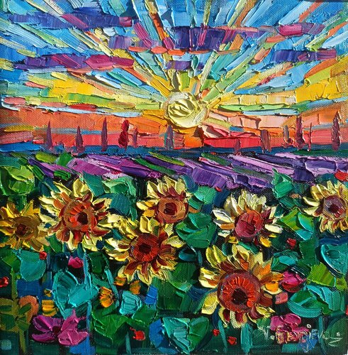 Sunny fields 3 di Vanya Georgieva, Pittura in vendita su Singulart