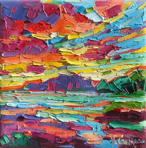 Clouds on the ponds di Vanya Georgieva, Pittura in vendita su Singulart