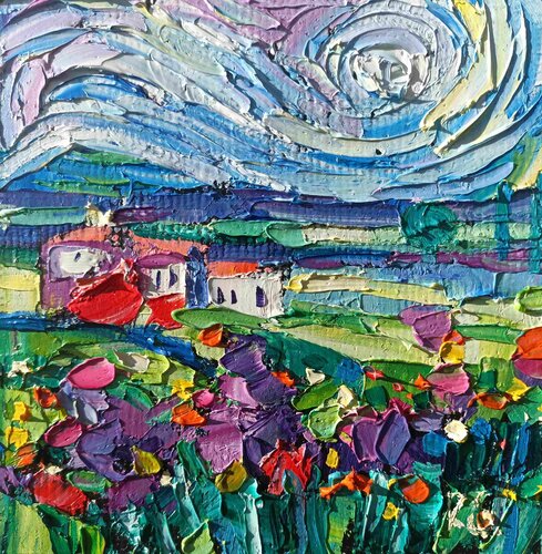 Sunny fields 4 von Vanya Georgieva, Malerei kaufen auf Singulart