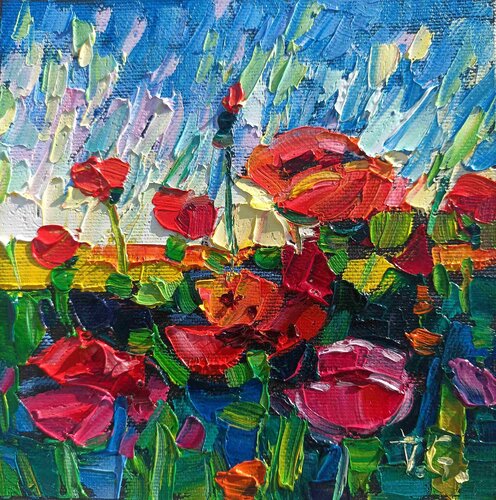 Summer poppies von Vanya Georgieva, Malerei kaufen auf Singulart