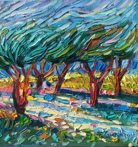 Gogh fields 4 di Vanya Georgieva, Pittura in vendita su Singulart