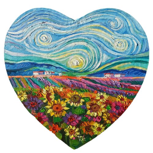 Summer fields under Gogh sky von Vanya Georgieva, Malerei kaufen auf Singulart