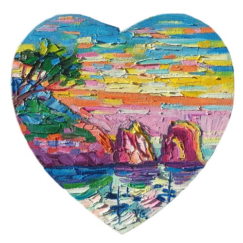 Capri in heart di Vanya Georgieva, Pittura in vendita su Singulart