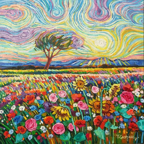 Gogh's symphony von Vanya Georgieva, Malerei kaufen auf Singulart