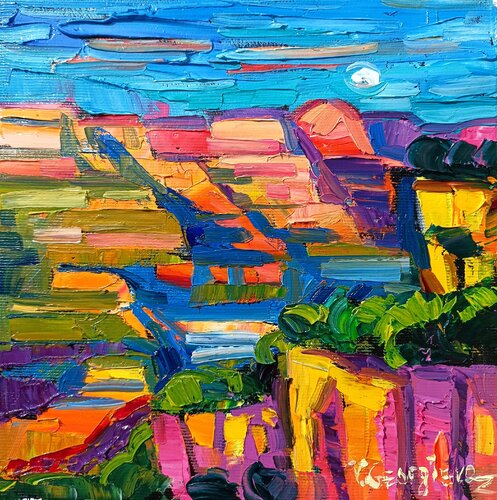 Grand Canyon sunrise van Vanya Georgieva, Schilderij te koop op Singulart