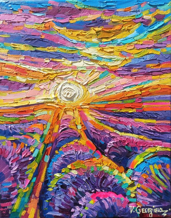 Violet fields Vanya Georgieva