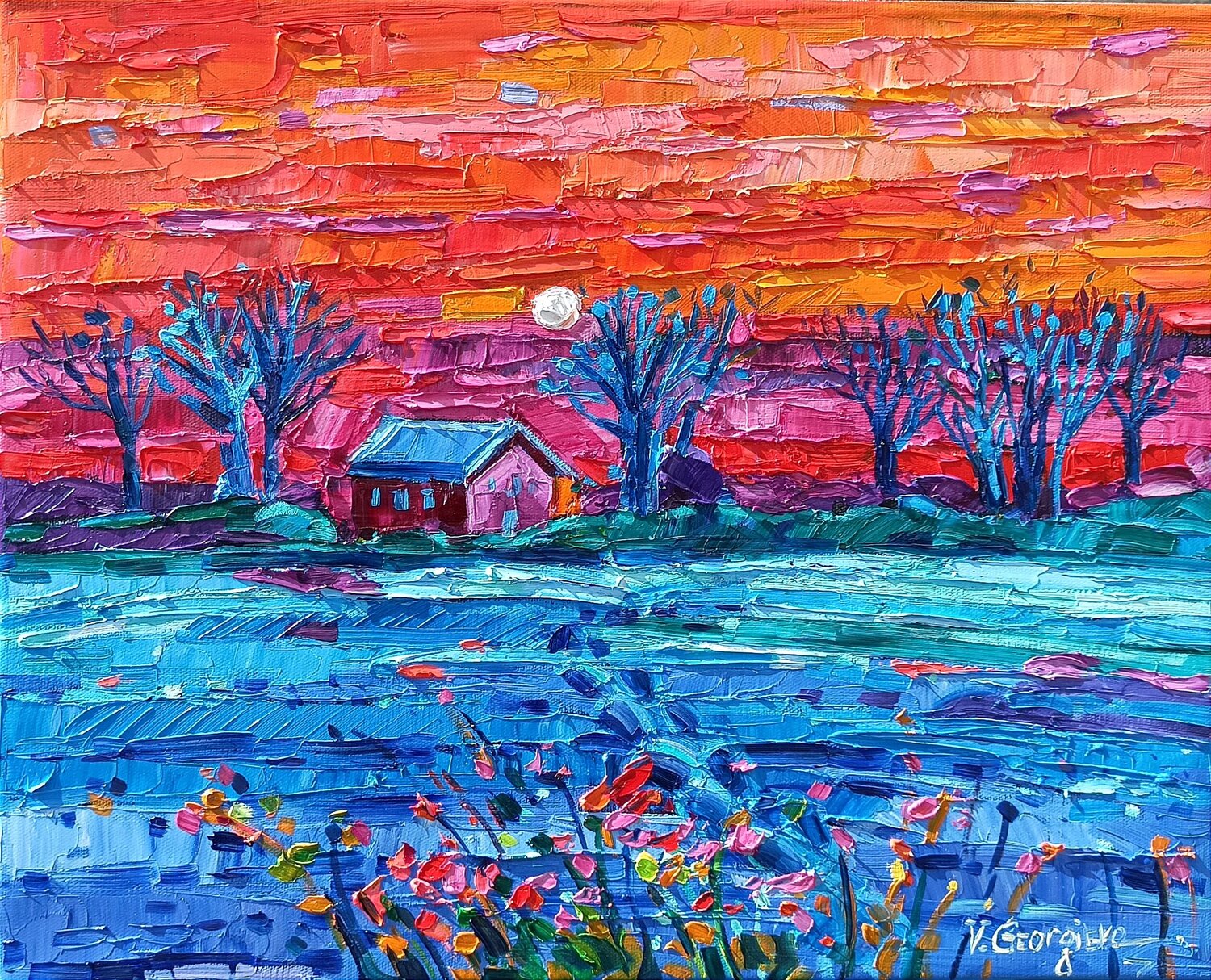 Winter sunset Vanya Georgieva