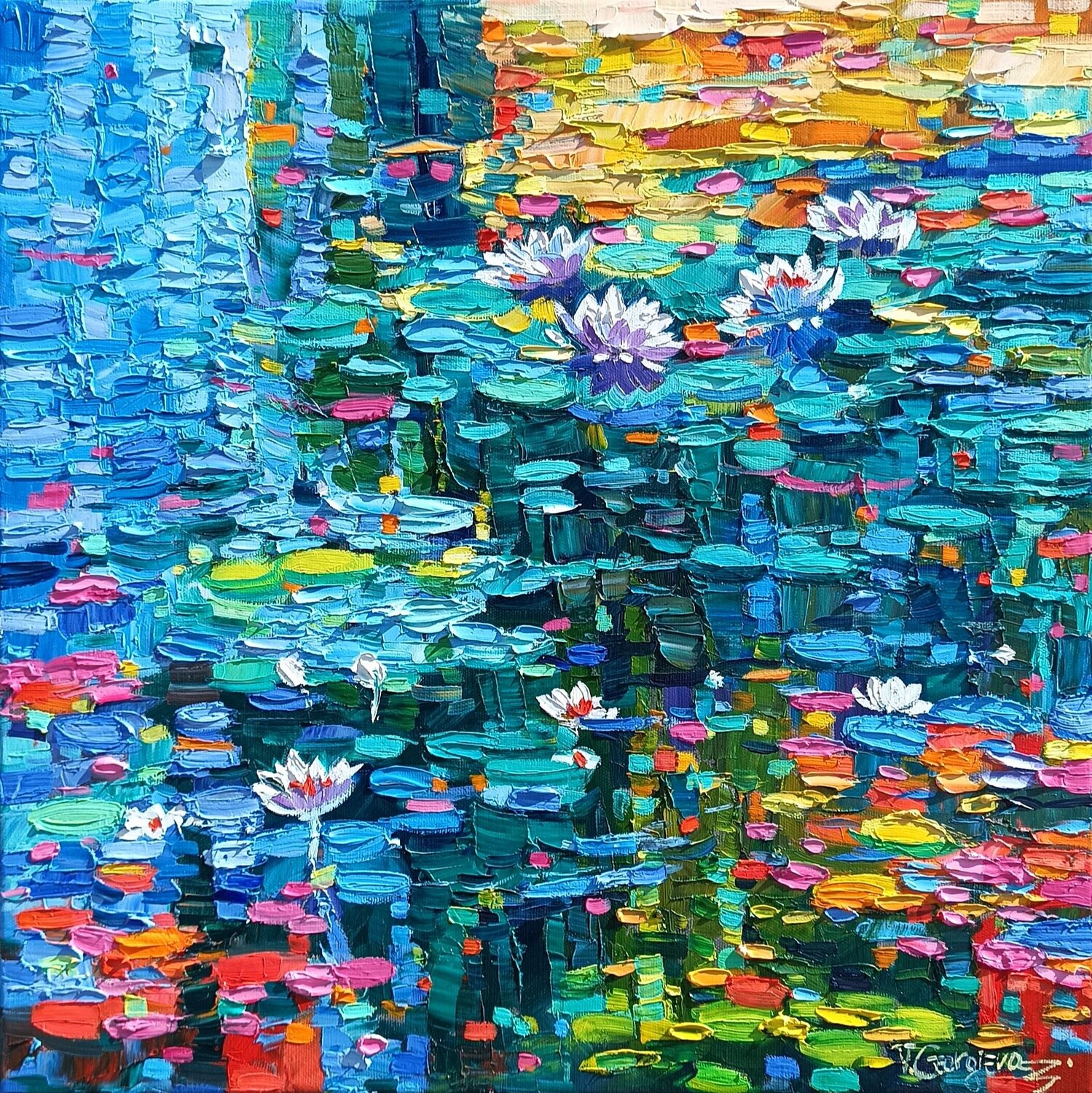 Water lilies reflections Vanya Georgieva
