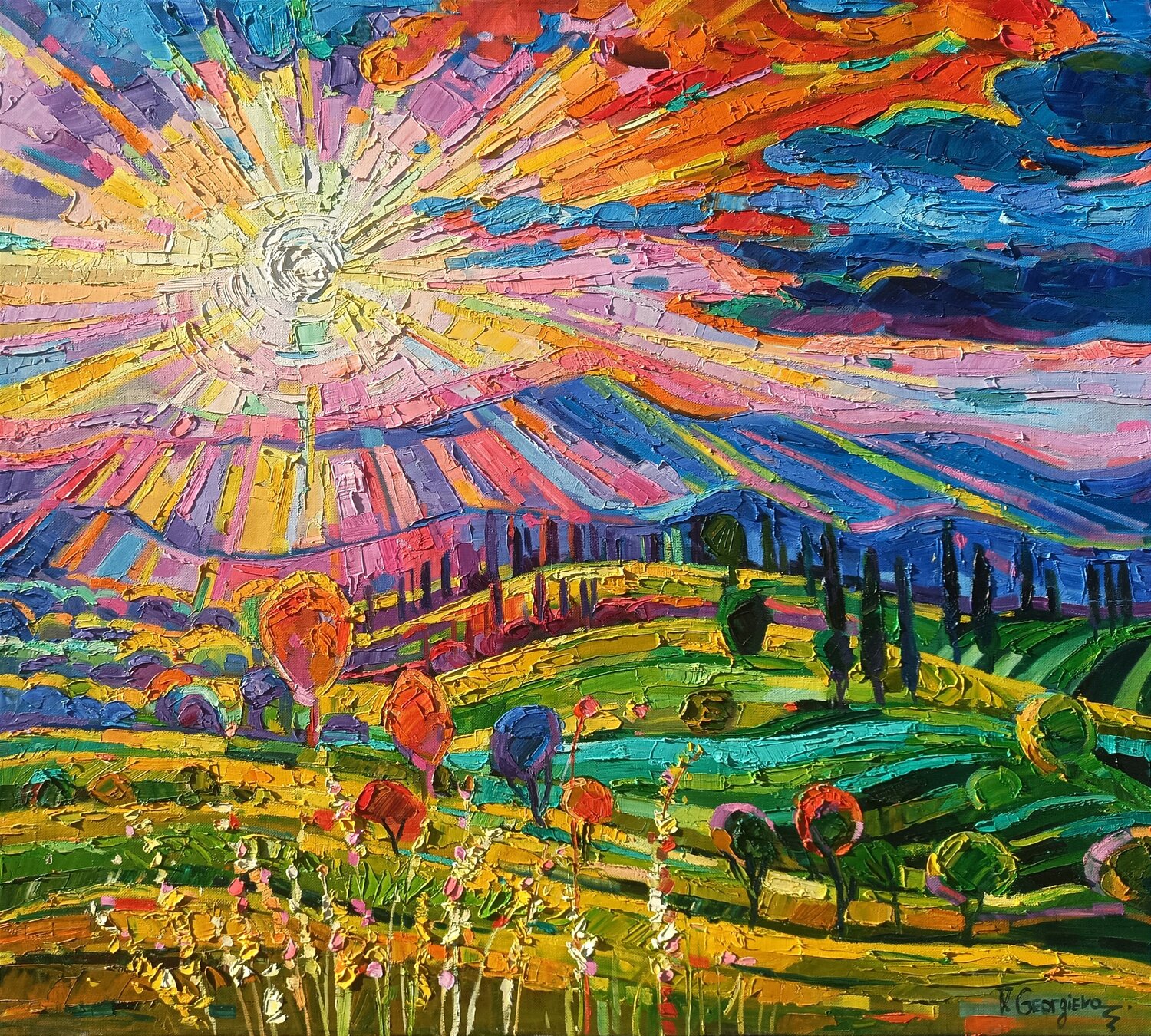 Dazzling Sun in Tuscany 2 Vanya Georgieva