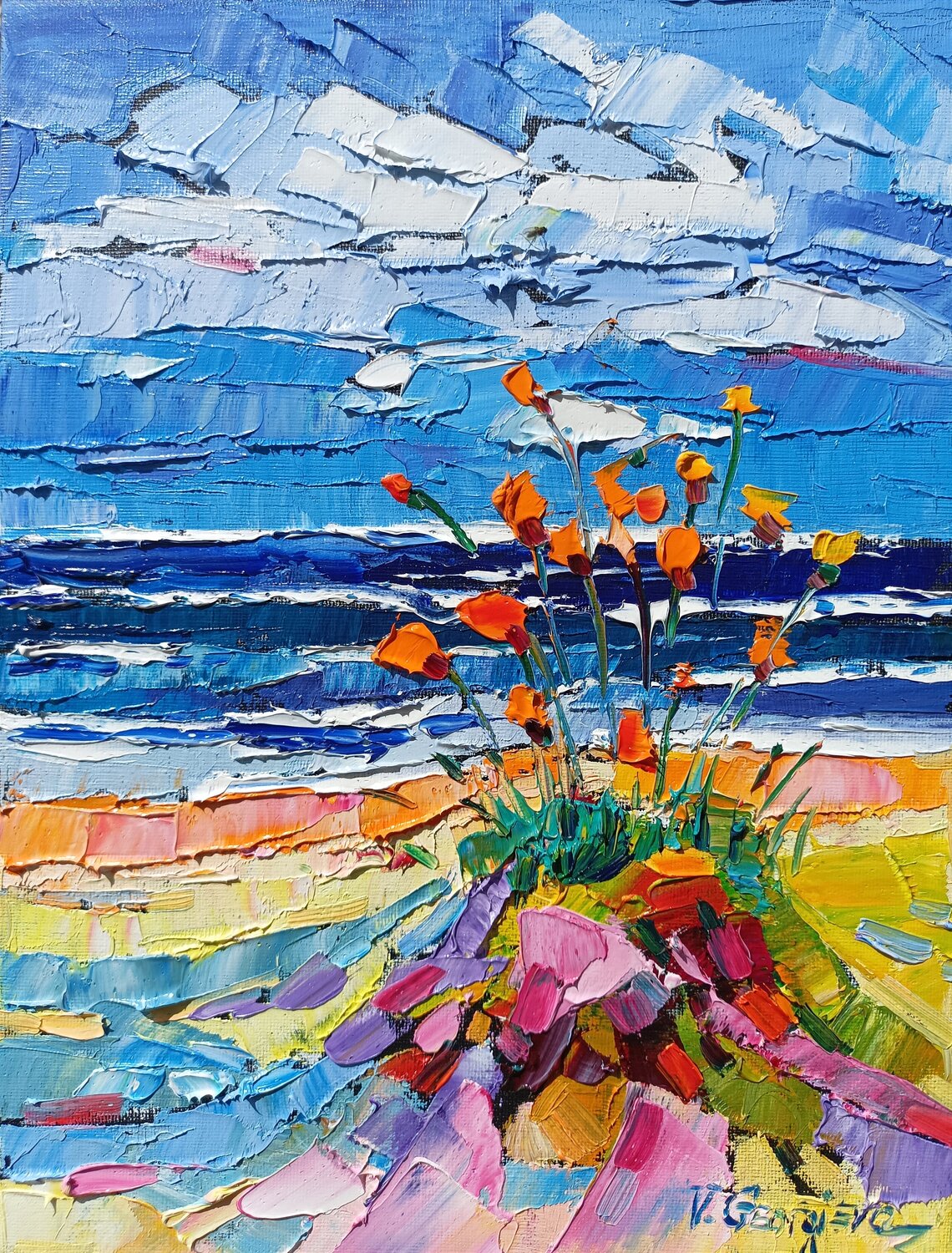 Poppies on the coast Vanya Georgieva