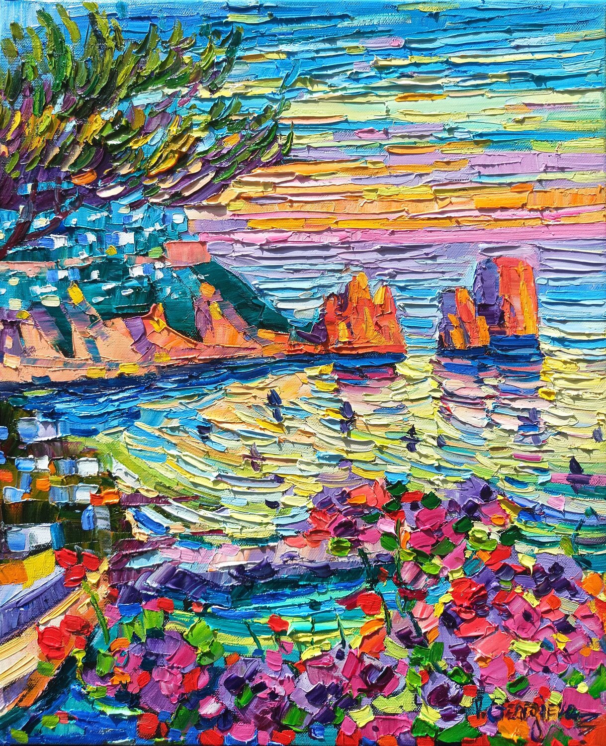Caramel sunset in Capri Vanya Georgieva