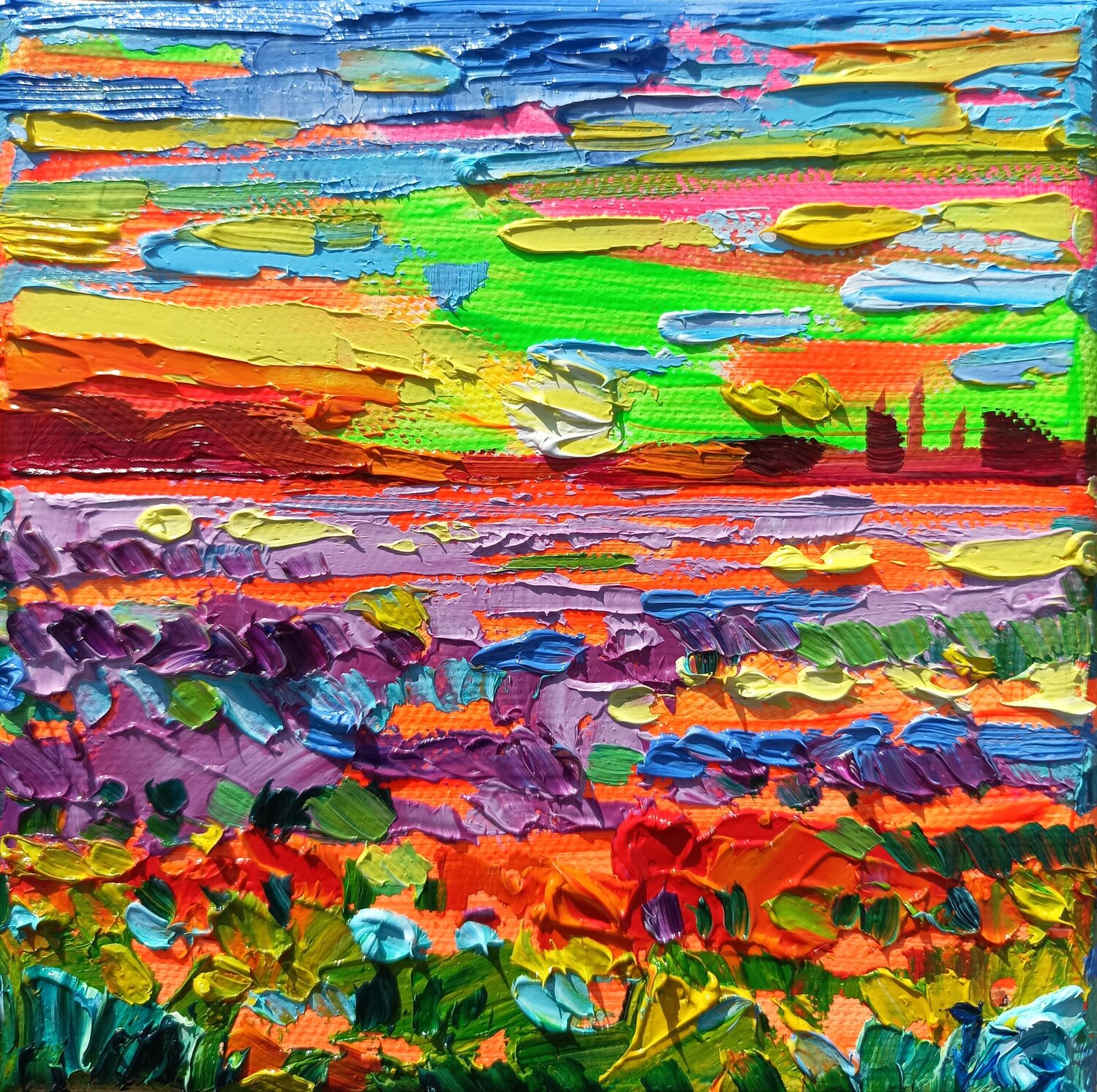 Violet fields Vanya Georgieva